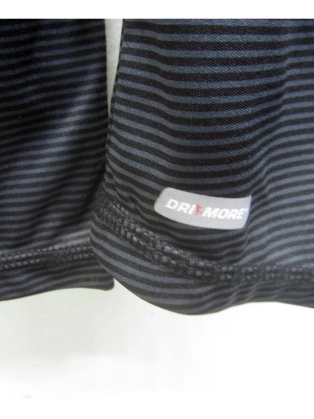 VTG Danskin Now Pullover Top Thermal Striped Half Zip Thumb Holes size M (8-10) - Picture 6 of 8